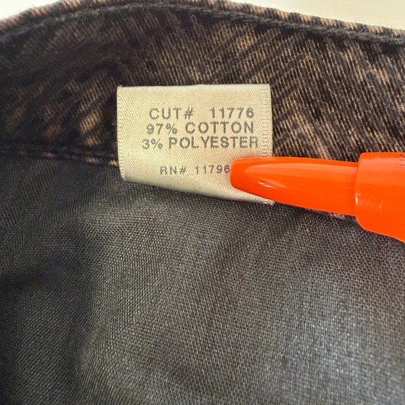 J Brand Women's Black Herringbone Skinny Leg Jeans Size 28 Grunge Goth Indie - Picture 10 of 13